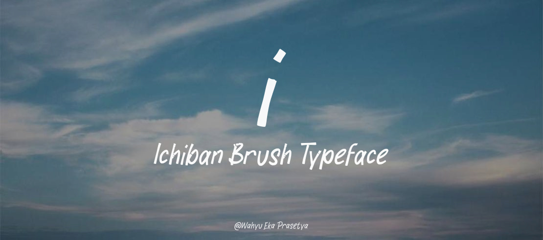 i Ichiban Brush Font