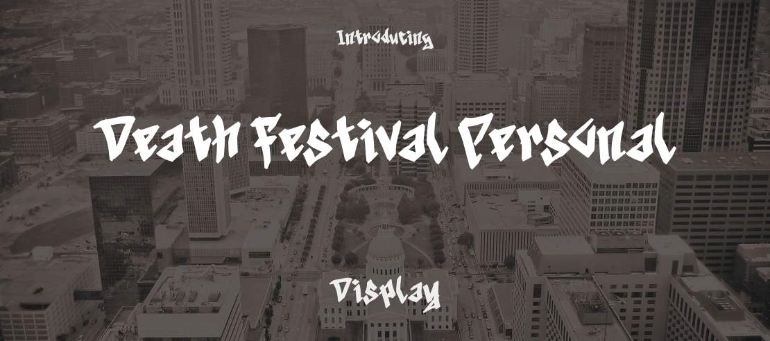 Death Festival Personal Font