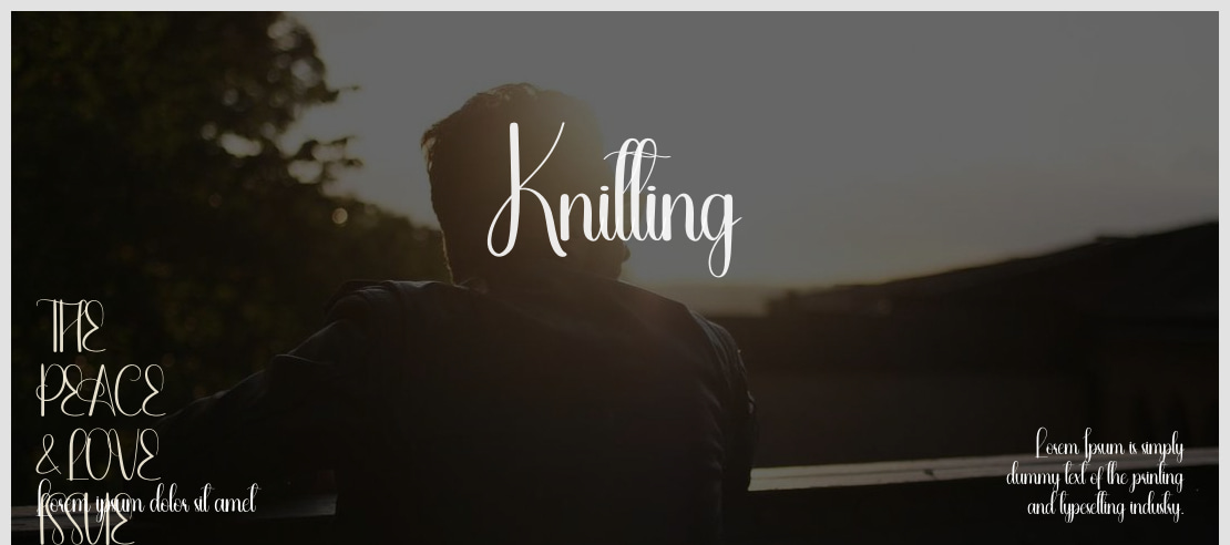 Knitting Font
