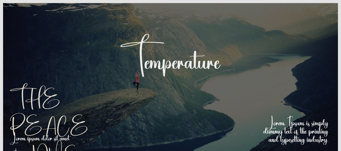 Temperature Font