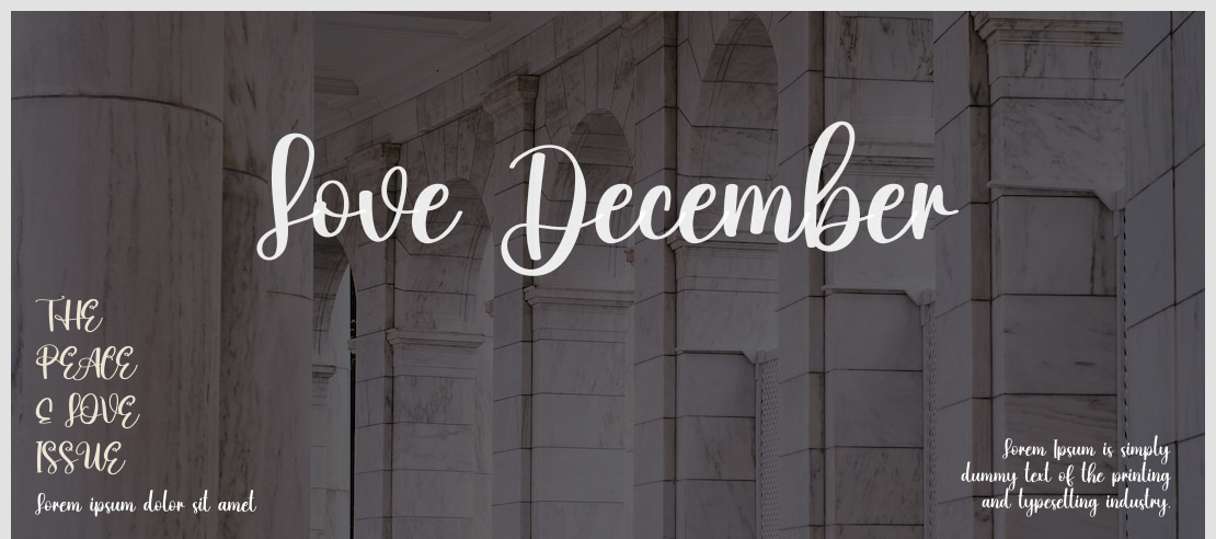 Love December Font