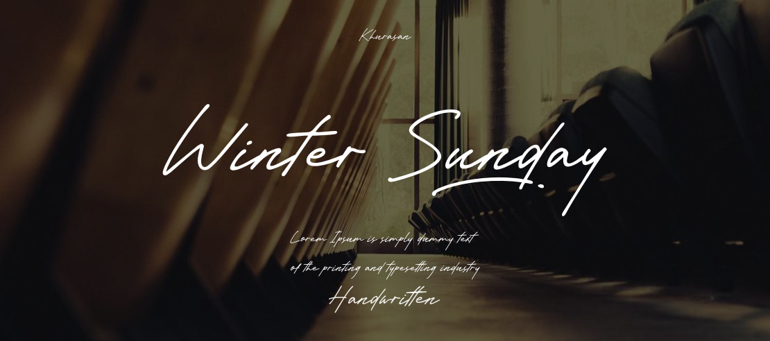 Winter Sunday Font