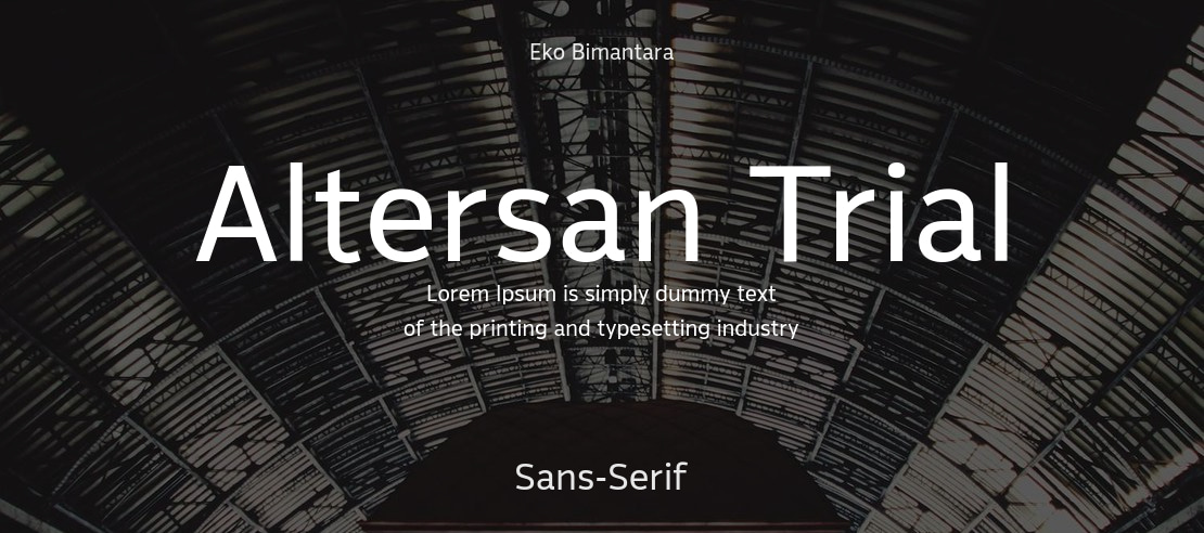 Altersan Trial Font Family