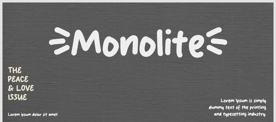 Monolite Font