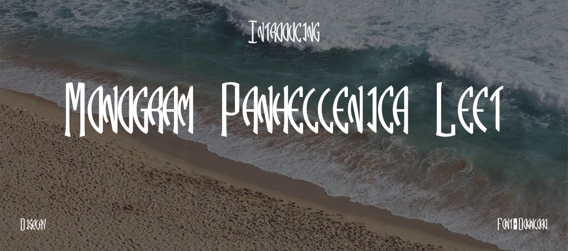 Monogram Panhellenica Left Font Family