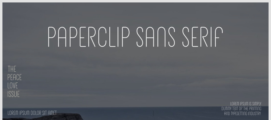 Paperclip Sans Serif Font
