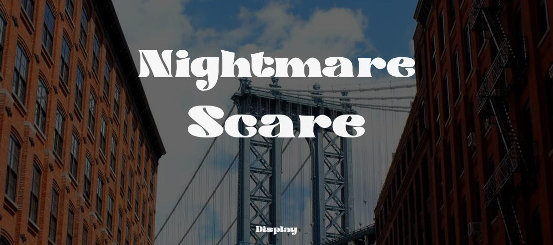 Nightmare Scare Font