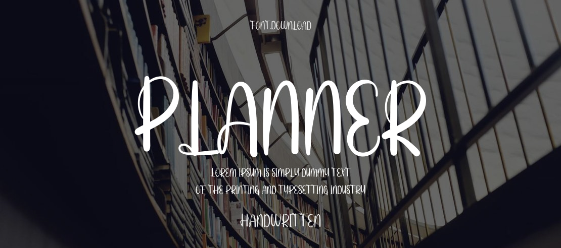 Planner Font