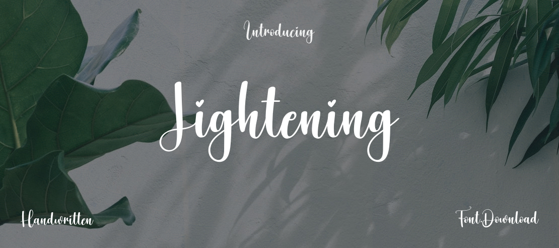 Lightening Font