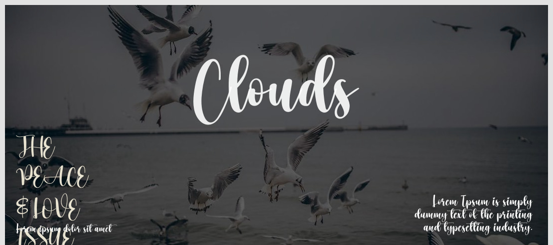 Clouds Font
