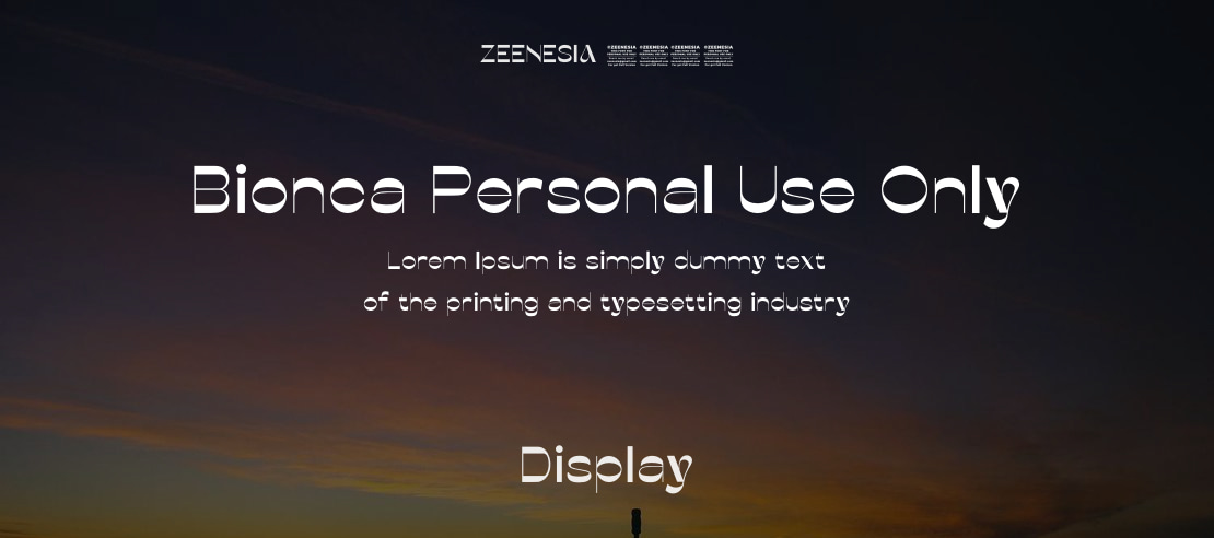 Bionca Personal Use Only Font