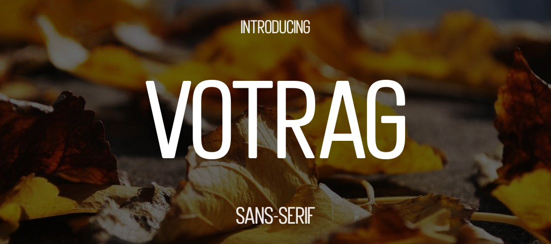 Votrag Font Family