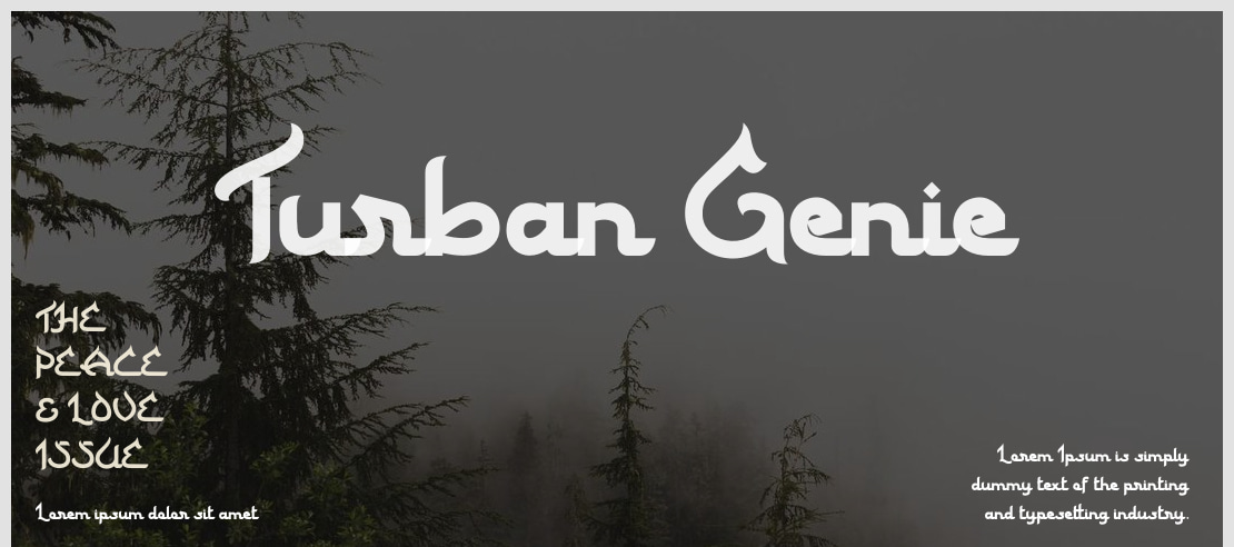 Turban Genie Font
