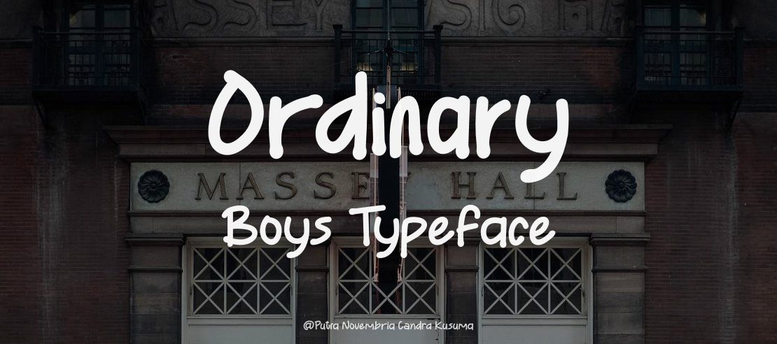 Ordinary Boys Font Family