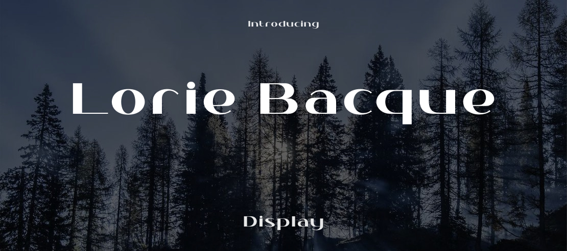 Lorie Bacque Font