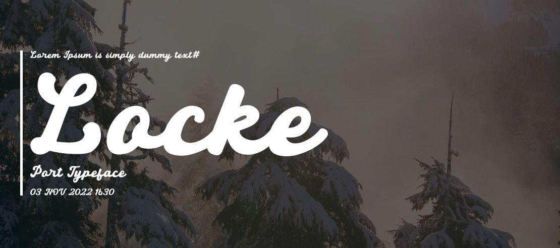 Locke Port Font Family