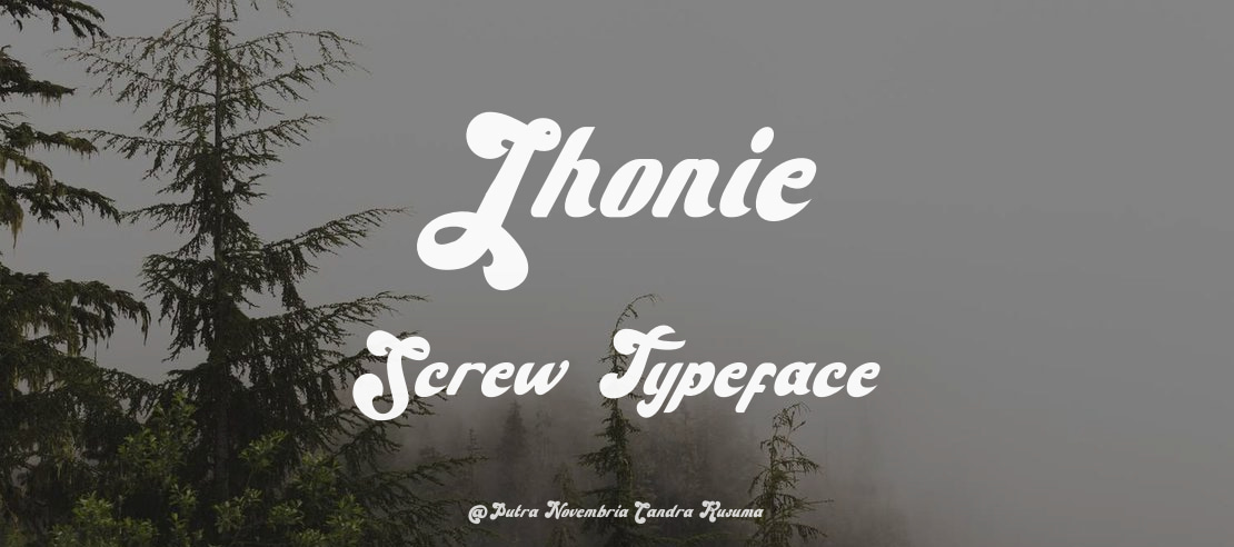 Jhonie Screw Font Family