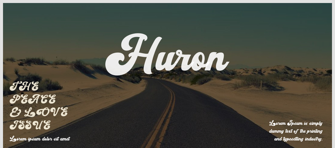 Huron Font Family