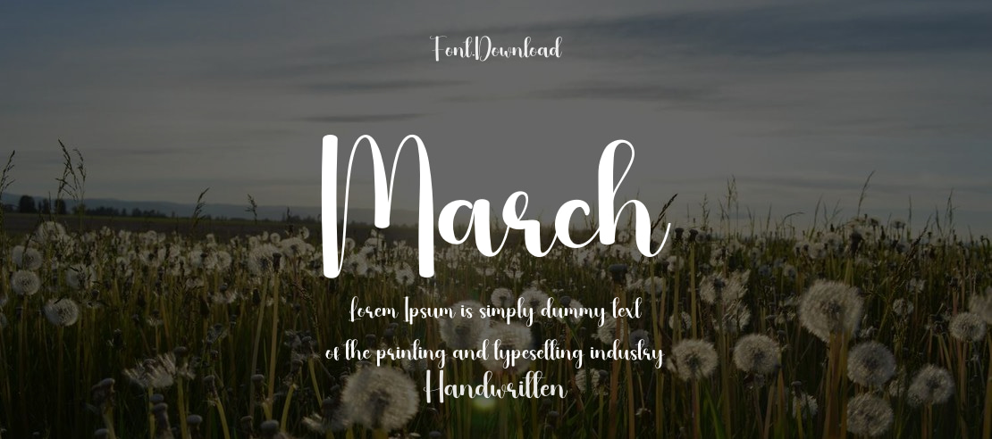 March Font