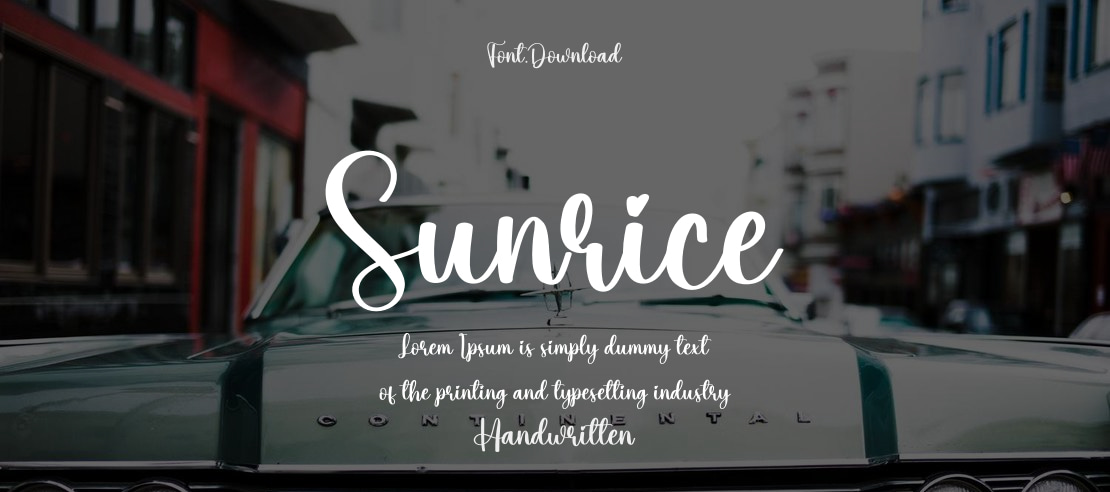 Sunrice Font