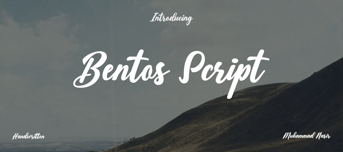 Bentos Script Font