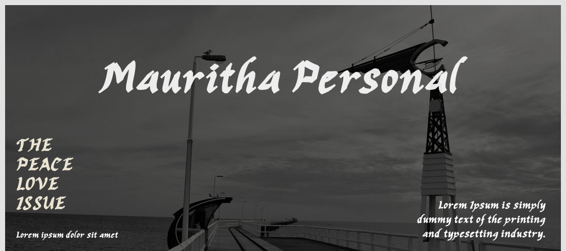 Mauritha Personal Font