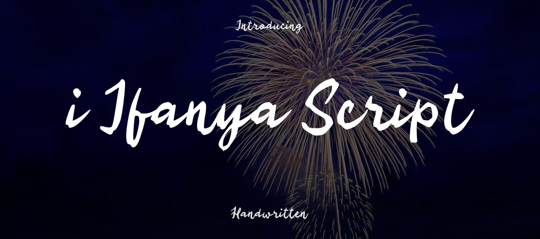 i Ifanya Script Font