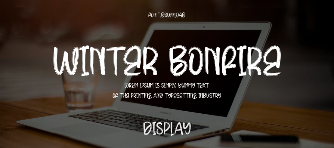 Winter Bonfire Font