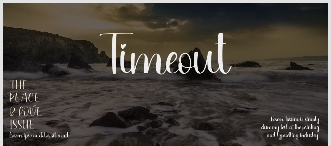 Timeout Font