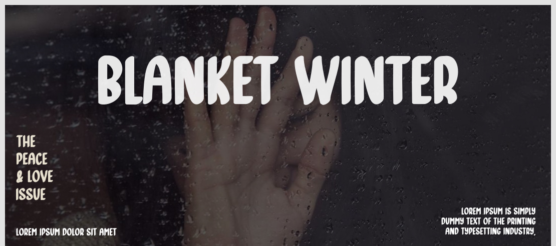 Blanket Winter Font