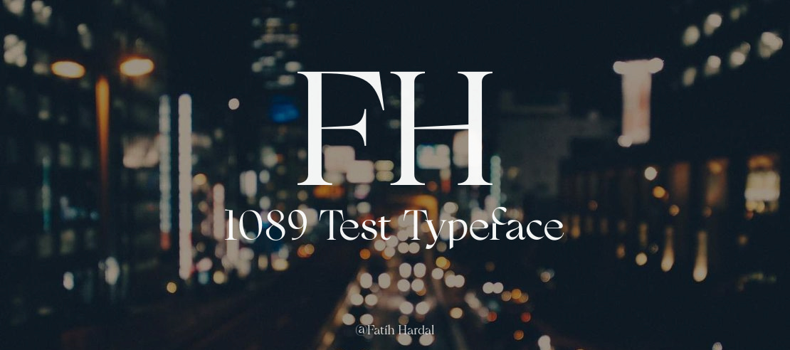 FH 1089 Test Font Family