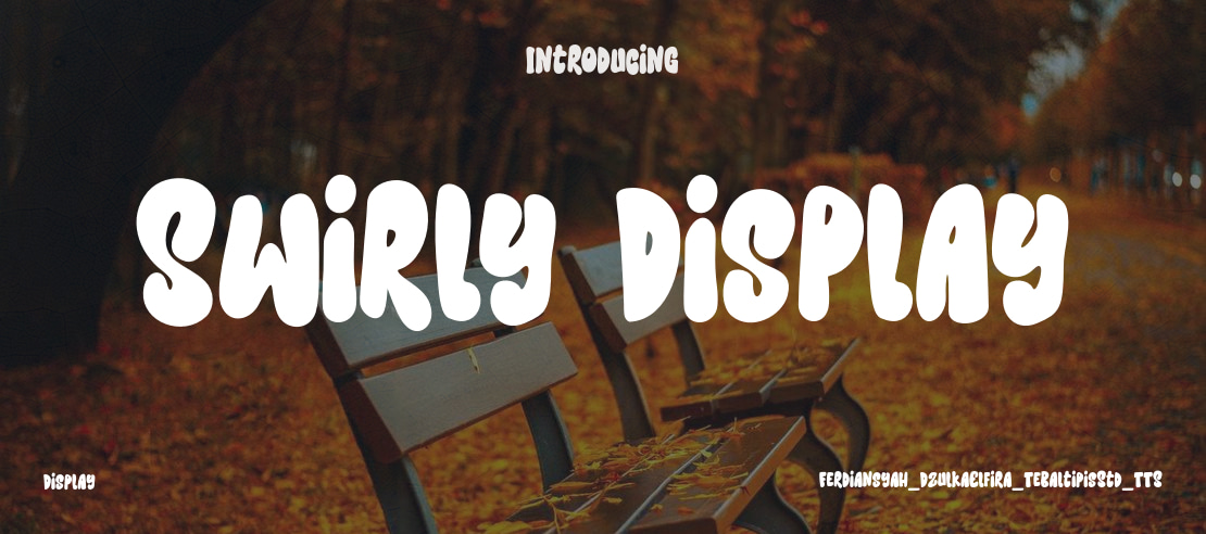 Swirly Display Font