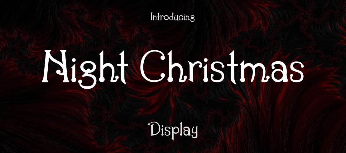 Night Christmas Font