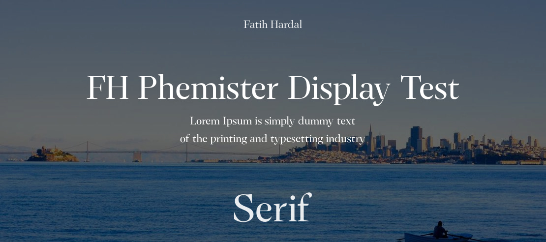 FH Phemister Display Test Font Family
