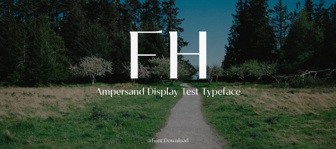 FH Ampersand Display Test Font Family