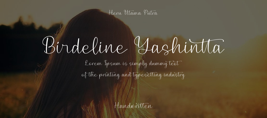 Birdeline Yashintta Font
