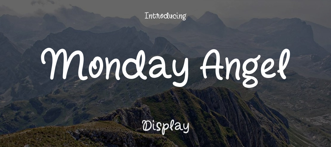 Monday Angel Font