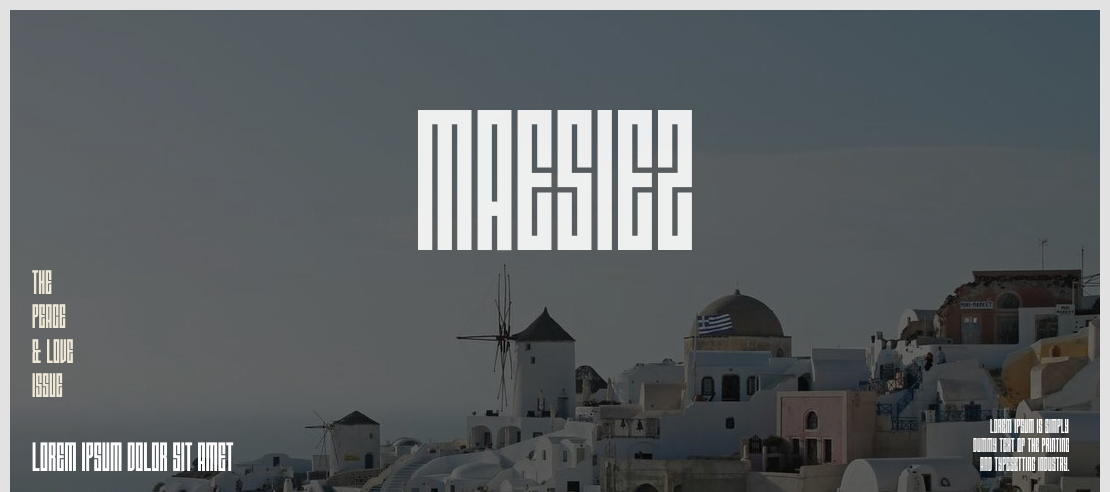 MAESIEZ Font