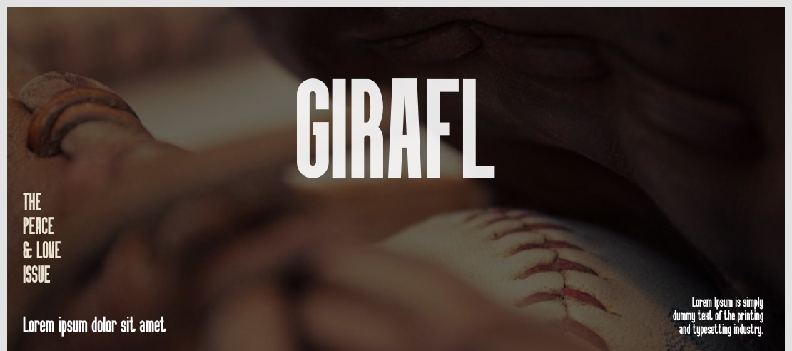 GIRAFL Font