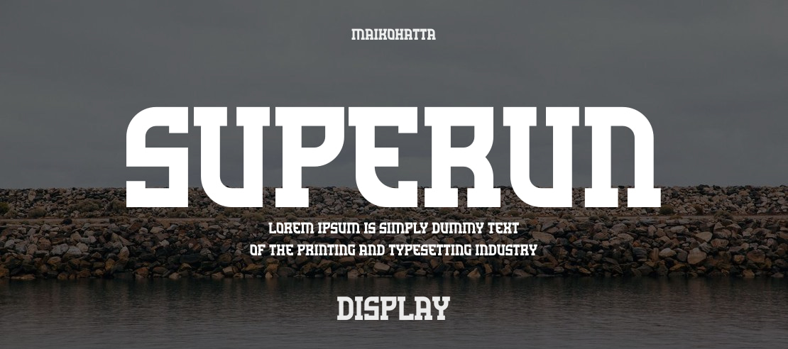 SUPERUN Font