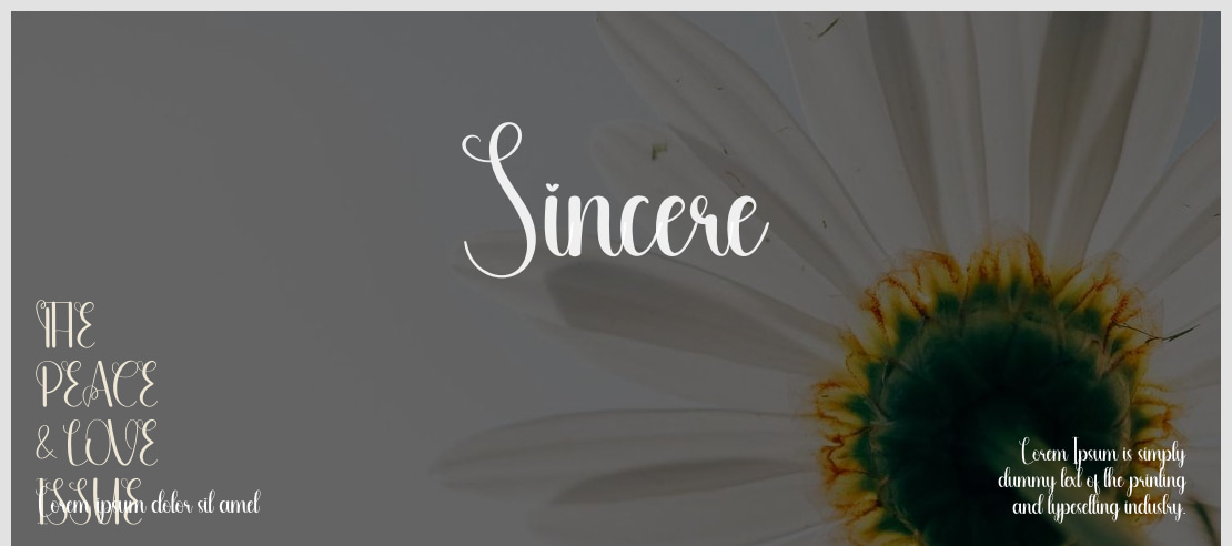 Sincere Font