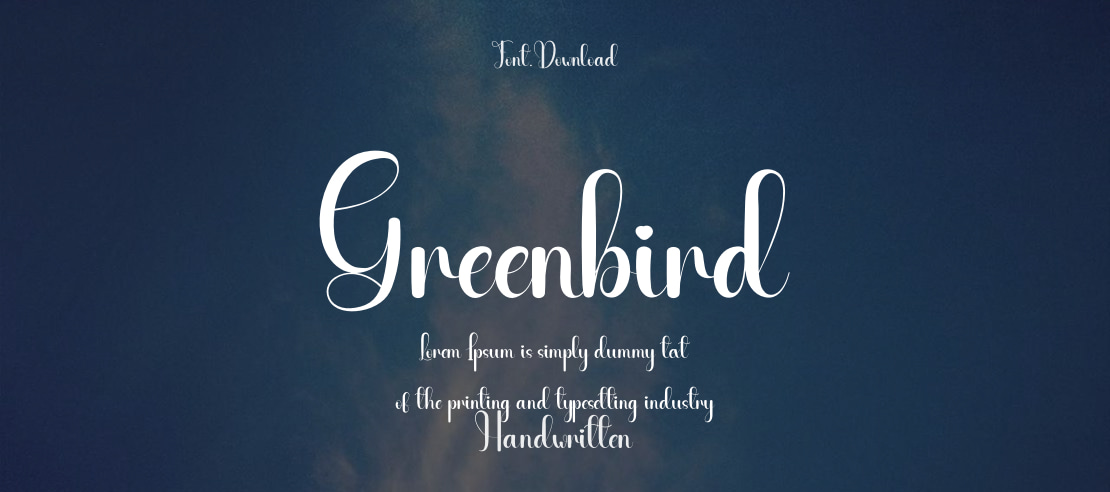 Greenbird Font