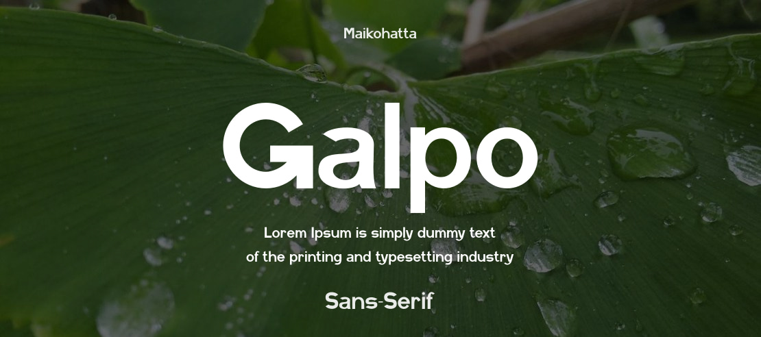 Galpo Font