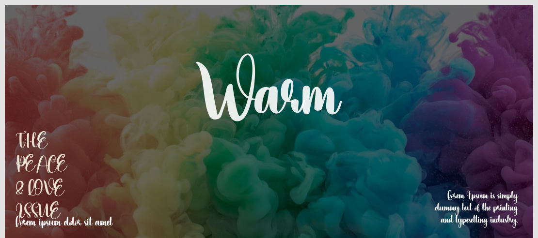 Warm Font