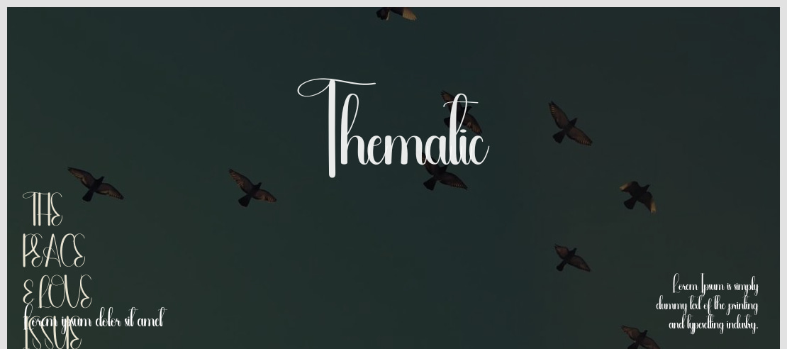 Thematic Font