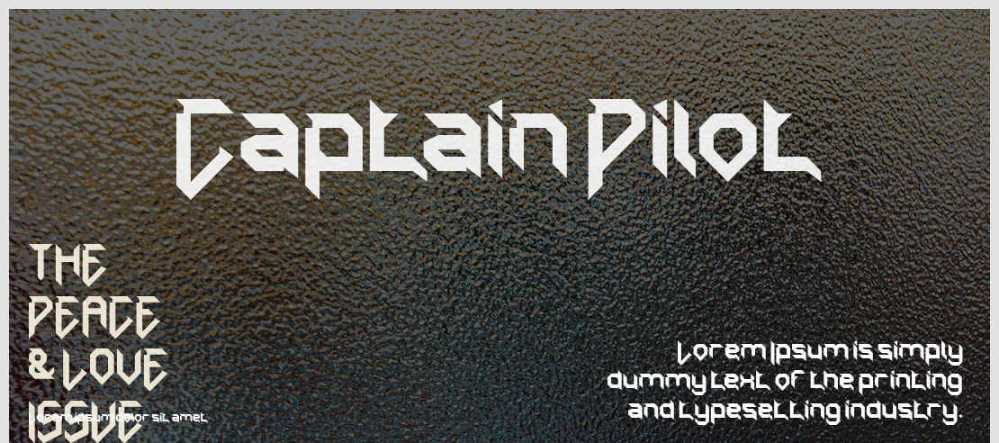 Captain Pilot Font