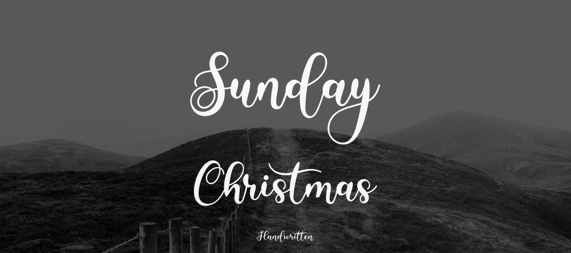 Sunday Christmas Font