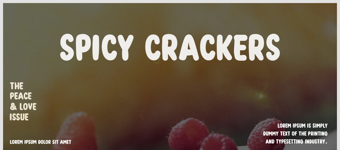 Spicy Crackers Font