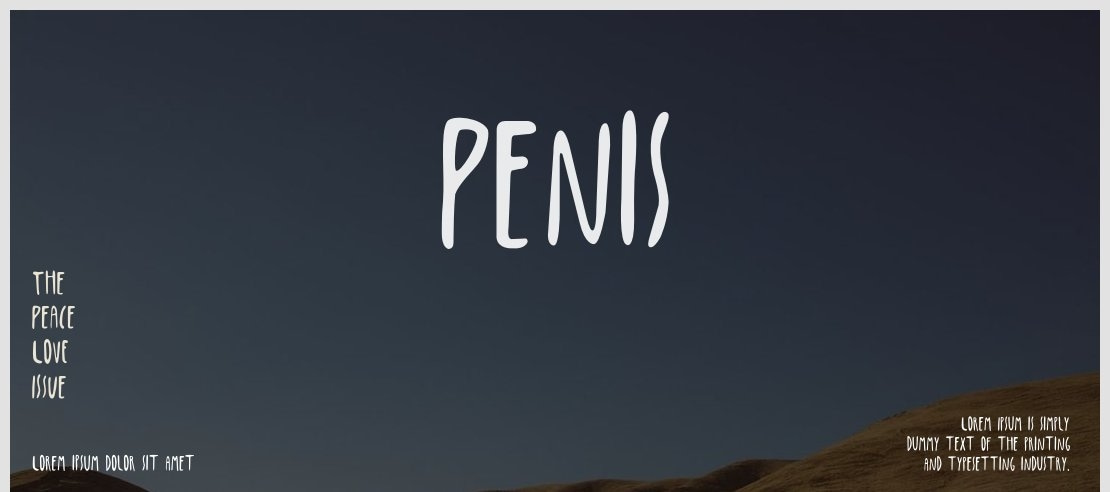 Penis Font