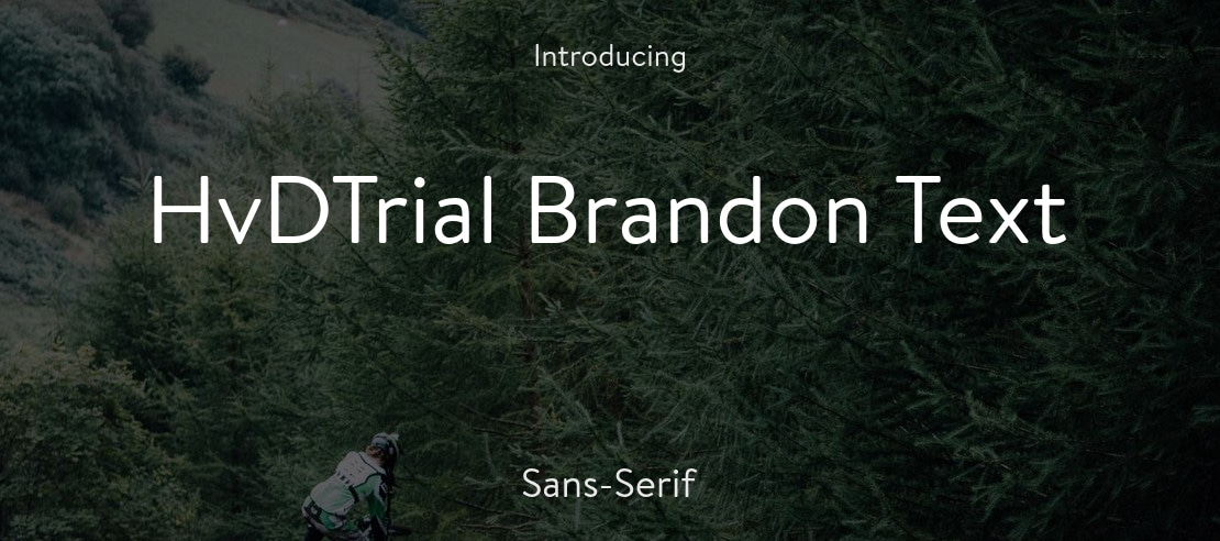 HvDTrial Brandon Text Font Family